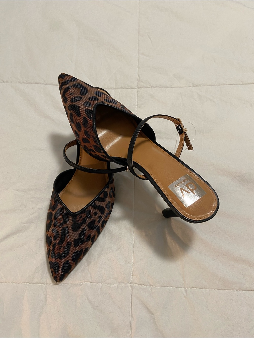 🐆 Leopard Print Pointed Slingback Heels - Brown & Black🐆